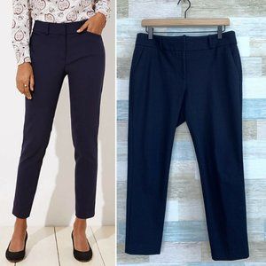 LOFT Skinny Ankle Julie Fit Dress Pants Blue